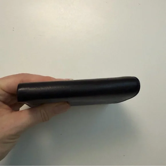 Arrows Wallet Bifold Leather Credit Card Slots Mesh ID Snap Coin Pouch Black - Picture 5 of 16